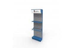 China Hardware Store Pegboard Display Rack With Led Lighting Header supplier