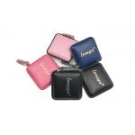 Retractable Square Measuring Tape PU Leather Debossing Logo Metal for sale