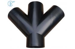 China PN6 110mm HDPE Drainage Fittings Siphon Lateral Cross With Injection Technic supplier