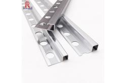 China Sqaure Aluminum Tile Trim ODM Available , 8mm Metal Tile Trim supplier