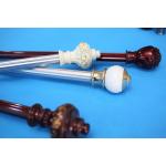 Decorative Ceiling Mount Double Curtain Rod 5.8 Metre 0.4mm for sale