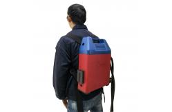 China Portable 100W MOPA Pulse Fiber Laser Cleaning Machine for Rust Removal supplier