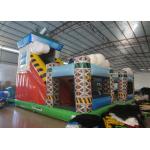 Colorful spaceship inflatable fun city / Digital painting inflatable airship amusement park for sale for sale