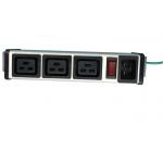 Aluminum Shell 3 Way PDU Power Distribution Unit With Switch Controlled IEC 320 C19 for sale