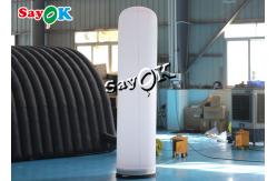 China Custom White Inflatable LED Pillar Column For Advertising supplier