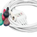Button ECG Snap Cable Physical Therapy Electrodes Cable OEM for sale