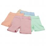 100% Ribbed Cotton Custom Made Tee Shirts 260gsm Little Girl Boy Basic Shorts for sale