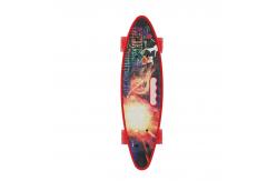 China 27inch 32inch Penny Complete Skateboards With Handle Bar Heat Transfer Print Deck supplier