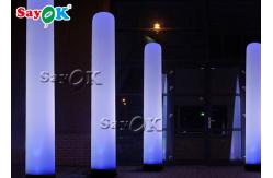 China Customized White Led Lighting Inflatable Model Pillar For Decoration supplier