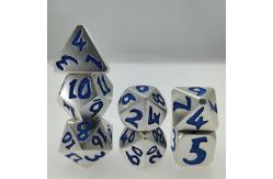 China Tiny Dice Set For Dungeon And Dragon Metal Gaming Dice Manual Polyhedral supplier