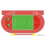 Antimicrobial All Weather Track Surface Mixed Basketball Court