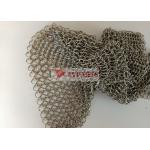 Welded Type Stainless Steel Chain Mail Ring Mesh Drapes By 7mm Mesh for sale