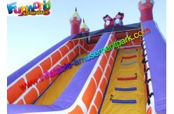China PVC Tarpaulin Inflatable Mickey Bouncy Slide Obstacle Game For Kids supplier
