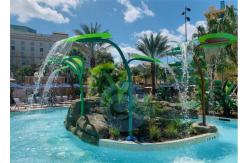 China Sprig Trapa Leaf Waterfall Swimming Pool Fountain SS 304 For Splash Park supplier