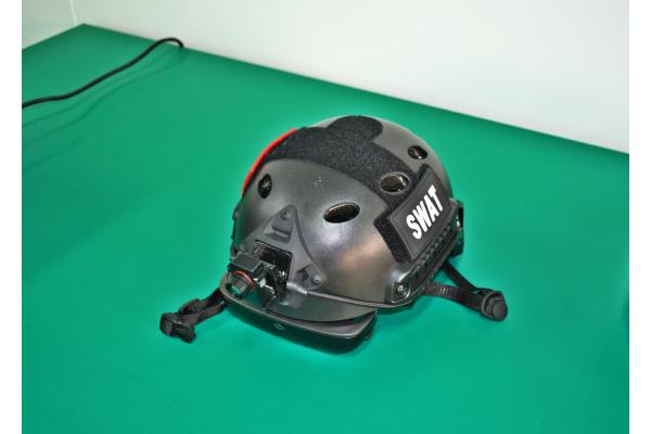 Non Inductive Temperature Teasurement Helmet , AI Thermal Imaging Helmet