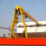 16T Single Girder Travelling Semi Gantry Crane With Electric Hoist for sale