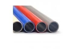 China 28mm PE plastic coated lean pipe cheap price ABS coated lean tube supplier