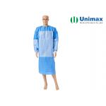 SMMS Blue EN13795 Disposable Surgical Gowns 45gsm for sale