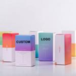 Kraft Paper Cosmetic Packaging Box / Beautiful Skincare Packaging Box for sale