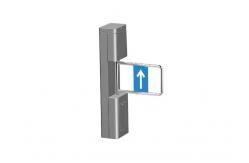 China 40person/min 100W SS304 Access Control Swing Gate supplier