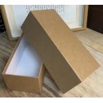 Luxury White Brown Kraft Gift Box Rectangle Rigid Box For Coffee Cups Or Umbrellas for sale