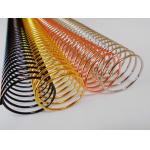 4:1 Thickness 2.0mm Metal Spiral Binding Electroplated Gold Silver Wire Coil