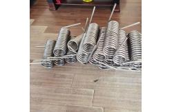 China Welded Titanium Spiral Tube For Titanium Swimming Pool Heat Exchanger supplier