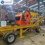 Lab Portable Mobile Small Jaw Crusher Tracked Diesel Jaw Stone Crusher