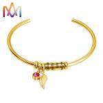 Anti Tarnish Adjustable Cuff Womens SS Family Name Bracelet for sale