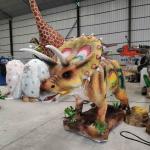 Bespoken  Amusement Park Eyes Blinking Dinosaur Triceratops Model