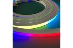China Custom 12v 24v LED Neon Strip Light , Silicone Flexible Rope Light Ws2811 supplier