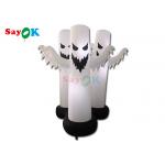 4.9Ft  Inflatable Halloween Decorations 3 Ghosts Model Halloween Decor With LED Light for sale