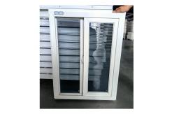 China American Customized UPVC Sliding Window Single Glass With Engineered Vinyl supplier