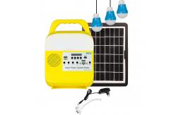 China Home Mini Portable Solar Power Lighting System Kits With Music Speaker Solarenergie supplier