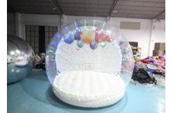 China Human Size Hotel Inflatable Snow Globe Tent Christmas LED Lighting supplier
