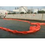 Orange Solid Float Oil Containment Boom Height 600 To 1500mm Fast Deployment for sale