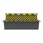 Heavy Duty Hydraulic Road Blocker 3 Phase 380V High Security LED Warning Light for sale