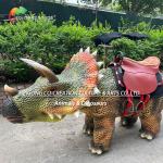 Animatronic Walking Triceratops Walking Dinosaur Playground Equipment For Youth for sale