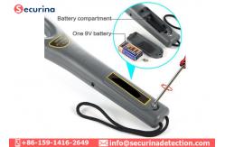 China 240VAC Hand Held Security Detector 22KhZ LED Vibration Alarm 6hrs Charging supplier