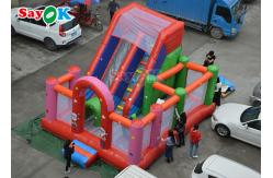China Fire Retardant Tarpaulin Inflatable Jumping Bounce House Bounce Castle For Playing Centers supplier