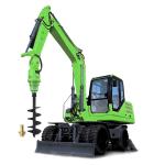 Portable Drill Hydraulic Earth Auger Machine Ground Hole Drill Torque 8000 Nm for sale