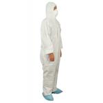 CE Standard Type 5/6 SMS Hooded Disposable Coverall Breathable Disposable Workwear for sale