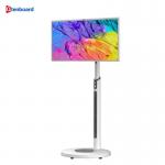 Qtenboard Stand by Me Android Mobile Screen 1080p Touch Screen Tablet Portable Touch Screen Monitor on Wheels for sale
