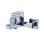 Wall Mounted In The Wall Bath Taps Zinc Handle Hot And Cold Mixer Tap for sale