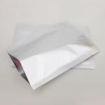 Three Side Seal Foil Pouch Packaging , Silver Food Grade Packaging Bag for sale
