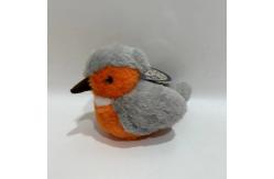 China Fluffy and Vivid Plush Kingfisher w/ Sound Animated Bird Toy BSCI Factory supplier
