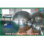 0.6mm PVC Inflatable Mirror Ball Silver Balloon Decoration Air Tight Seal Style for sale