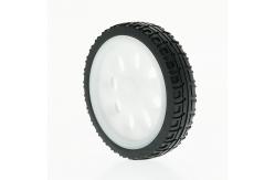 China 65×15mm ABS Plastic TT Motor Smart Car Robot Tire supplier
