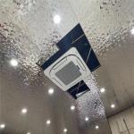 600x600mm Water Ripple Stainless Steel Ceiling Panel Sharp Edge for sale