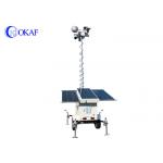 3 - 10m Mobile Sentry Security Trailer People Counting 1080P 4G GPS CCTV Surveillance Tower for sale